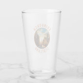 Edinburgh Schotland Retro Distress Circle Glas (Achterkant)