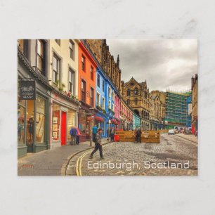 Edinburgh Schotland Street Scene Briefkaart