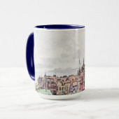 Edinburgh Schotland Waterverf Mok (Voorkant links)
