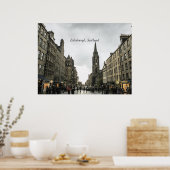 Edinburgh, Schotse cityscape Poster (Keuken)