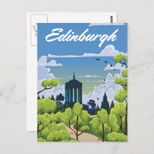 Edinburgh Scotland Briefkaart (Voorkant / Achterkant)