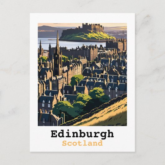 Edinburgh Scotland Briefkaart (Voorkant)