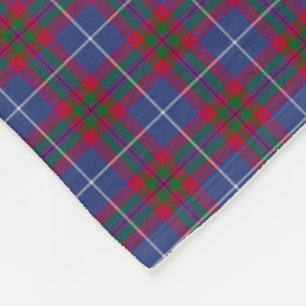 Edinburgh Scotland District Tartan Fleece Deken