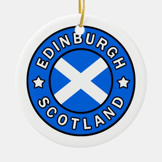 Edinburgh Scotland Keramisch Ornament (Voorkant)