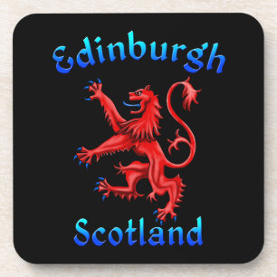 Edinburgh Scotland Lion Rampant Scottish Flag Bier Onderzetter