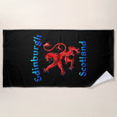 Edinburgh Scotland Lion Rampant Scottish Flag Strandlaken (Voorkant)