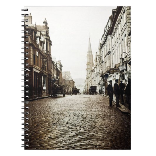 EDINBURGH SCOTLAND MAYBOLE STREET SCENE 1910 NOTITIEBOEK (Voorkant)