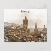  Edinburgh Scotland Panorama Uitzicht Briefkaart (Voorkant)