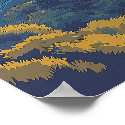 Edinburgh Scotland Reizen Poster (Hoek)