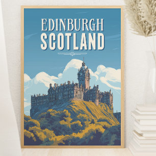  Edinburgh Scotland Reizen Poster