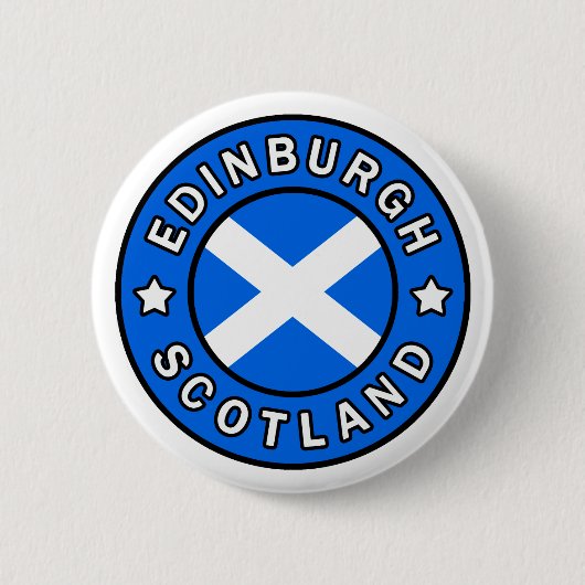 Edinburgh Scotland Ronde Button 5,7 Cm (Voorkant)