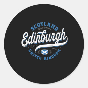 Edinburgh Scotland Ronde Sticker