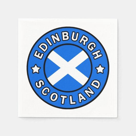 Edinburgh Scotland Servet (Voorkant)