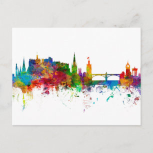 Edinburgh Scotland Skyline Briefkaart
