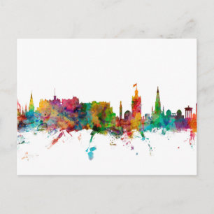 Edinburgh Scotland Skyline Briefkaart