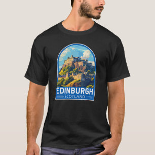 Edinburgh Scotland Travel Art Vintage T-shirt