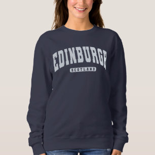 Edinburgh Scotland Varsity College Style Sweatshir Trui