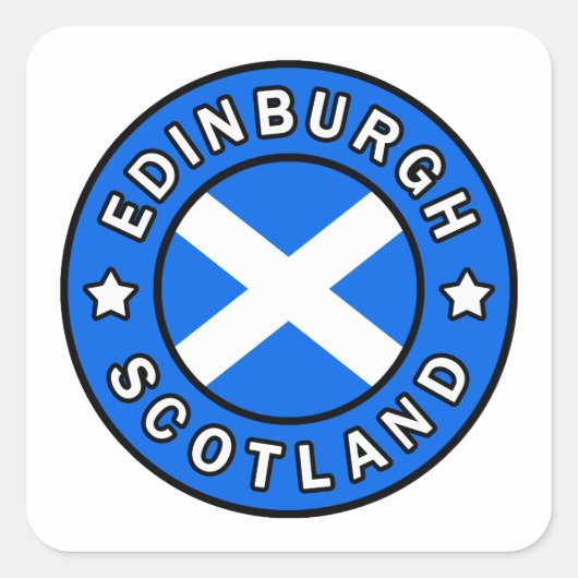 Edinburgh Scotland Vierkante Sticker (Voorkant)