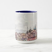 Edinburgh Scotland Watercolor Mug (Centre)