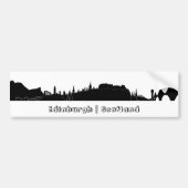 Edinburgh Skyline Bumpersticker (Voorkant)