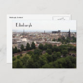 edinburgh uitzicht briefkaart (Voorkant / Achterkant)