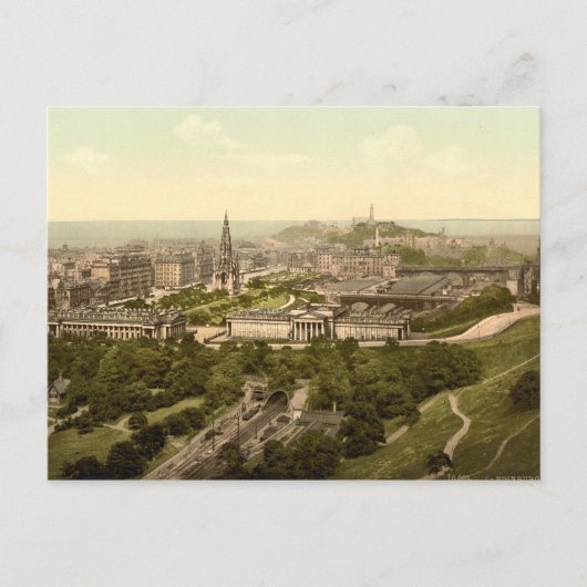 Edinburgh van het Castle, Schotland Briefkaart (Voorkant)