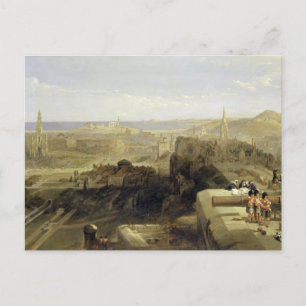 Edinburgh van het kasteel 1847 briefkaart