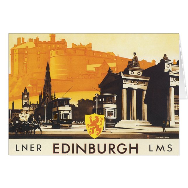 Edinburgh via LNER Rail Poster (Voorkant Horizontaal)
