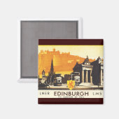 Edinburgh via LNER Rail Poster Magneet (Voorkant / Achterkant)