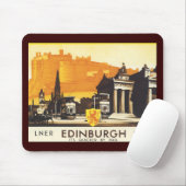 Edinburgh via LNER Rail Poster Muismat (Met muis)