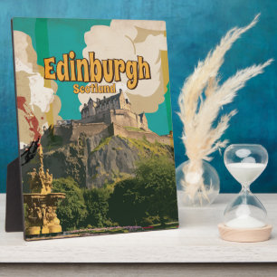 Edinburgh Vintage Reisposter Fotoplaat