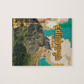 Edinburgh Vintage Travel Poster Legpuzzel (Horizontaal)