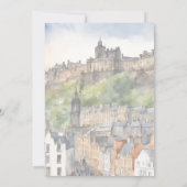 Edinburgh Watercolor Uitnodiging (Achterkant)