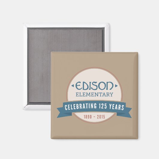 Edison 125e Anniversaire Magnet (Recto/Verso)