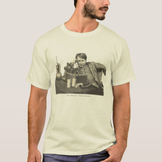 Edison bij de fonograaf t-shirt