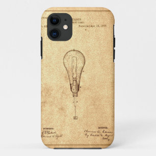 Edison Bulb Patent iPhone 11 Hoesje