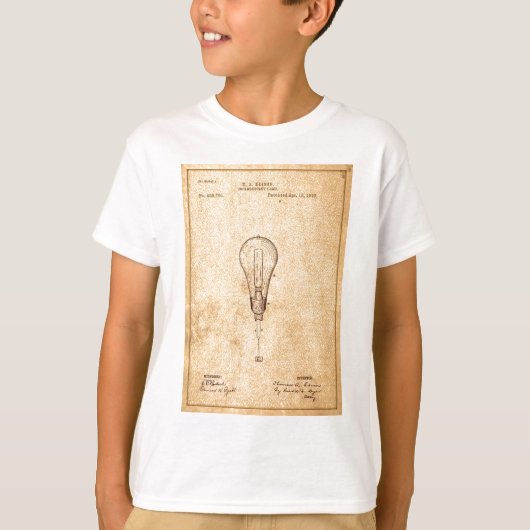 Edison Bulb Patent T-shirt (Voorkant)