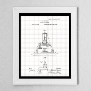  Edison Electric Licht Patent Poster