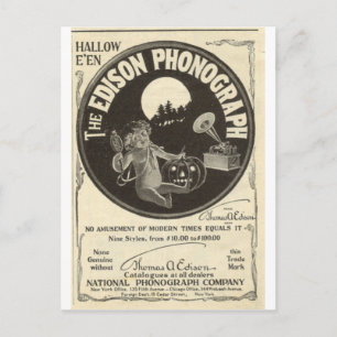 Edison-fonograaf Briefkaart