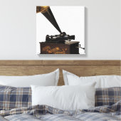 Edison Home Phonograph Canvas Afdruk (Insitu (Slaapkamer))