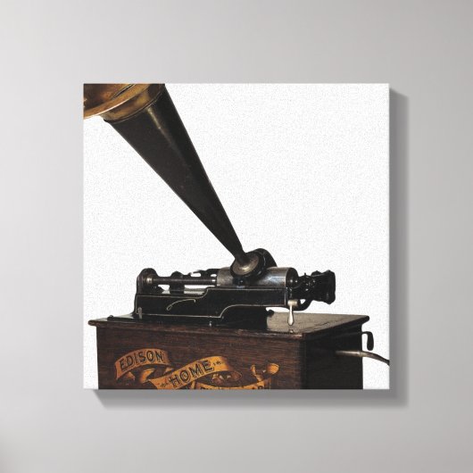 Edison Home Phonograph Canvas Afdruk (Voorkant)