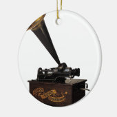 Edison Home Phonograph Keramisch Ornament (Links)