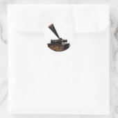 Edison Home Phonograph Ronde Sticker (Tas)