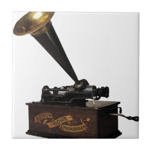 Edison Home Phonograph Tegeltje