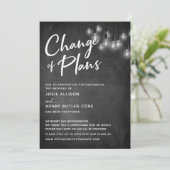 Edison Lights Verandering van plannen uitgestelde  Kaart (Staand voorkant)