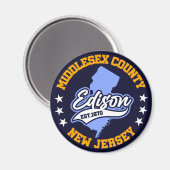 Edison, New Jersey Magneet (Voorkant / Achterkant)
