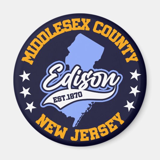 Edison, New Jersey Magneet (Voorkant)