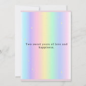 Editable 2nd Birthday Invitation Cute Elephant (Dos)