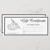 Editable Art Cadeft Certificate Sjabloon (Voorkant / Achterkant)