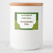 Editable Artichoke Recipe Sticker (Voorkant)